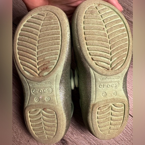 Crocs Classic Glitter butterfly Charm Mary Jane Neo Mint Tiana - Picture 5 of 6